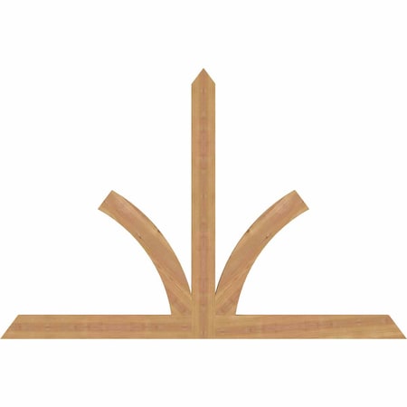 Ekena Millwork Richland Timber Gable Bracket, Western Red Cedar, 60"W x 40"H x 1 1/2"D x 3 1/2"F, 16/12 Pitch GBW060X40X0204RIC00SWR